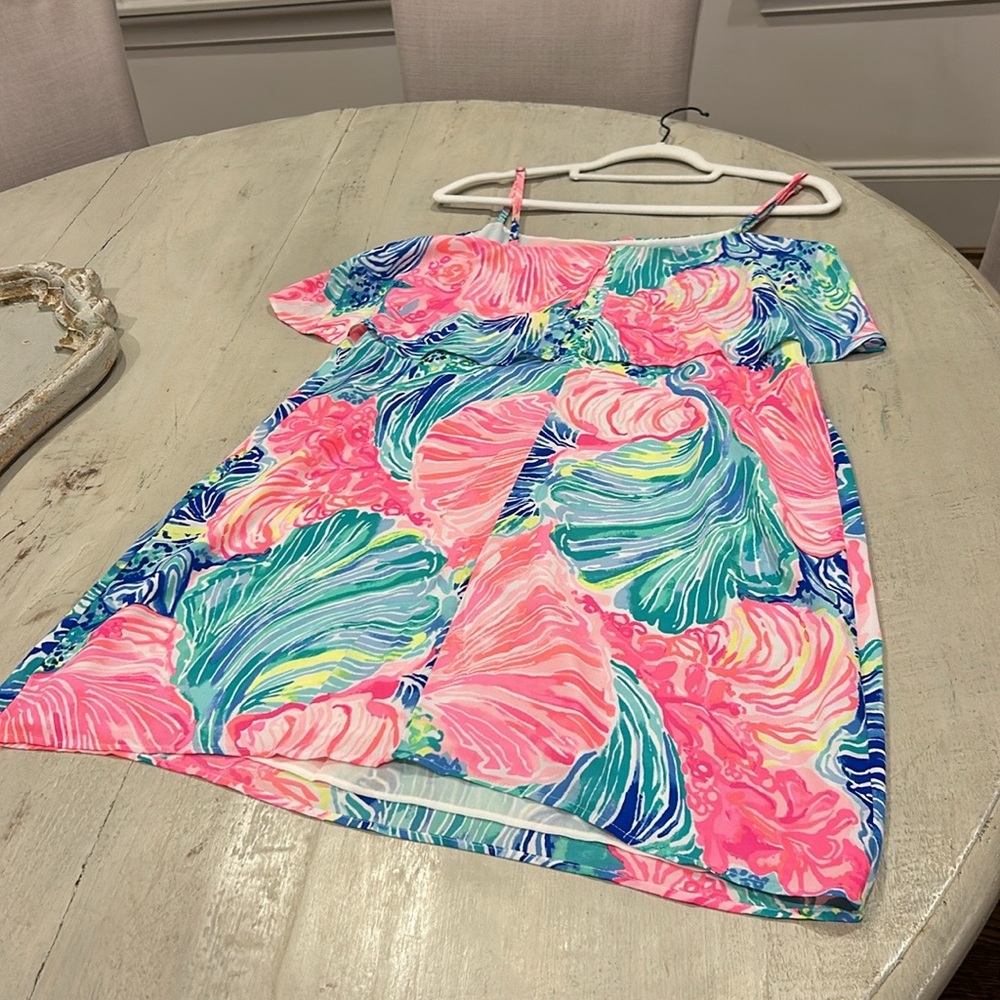 Lily Pulitzer Shift Dress Beach Please Size Large